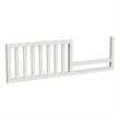 Pemberly Row Wood Transitional Fully Assembled Toddler Rail in White