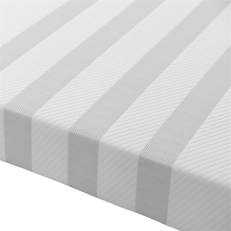 Pemberly Row Contemporary Dual Foam Fabric Mattress in White
