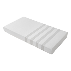 Pemberly Row Contemporary Dual Foam Fabric Mattress in White