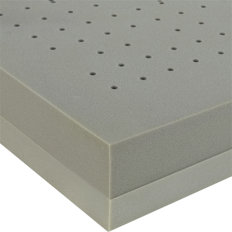 Pemberly Row Contemporary Cooling Foam Fabric Mattress in White