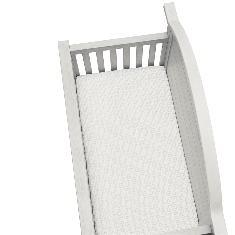 Pemberly Row Contemporary Cooling Foam Fabric Mattress in White