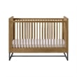 Pemberly Row Wood Contemporary Classic Crib in Natural Finish