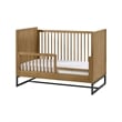 Pemberly Row Wood Contemporary Classic Crib in Natural Finish