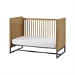 Pemberly Row Wood Contemporary Classic Crib in Natural Finish