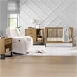 Pemberly Row Wood Contemporary Classic Crib in Natural Finish