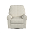 Pemberly Row Contemporary Polyester Power Glider in Natural Finish