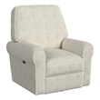 Pemberly Row Contemporary Polyester Power Glider in Natural Finish