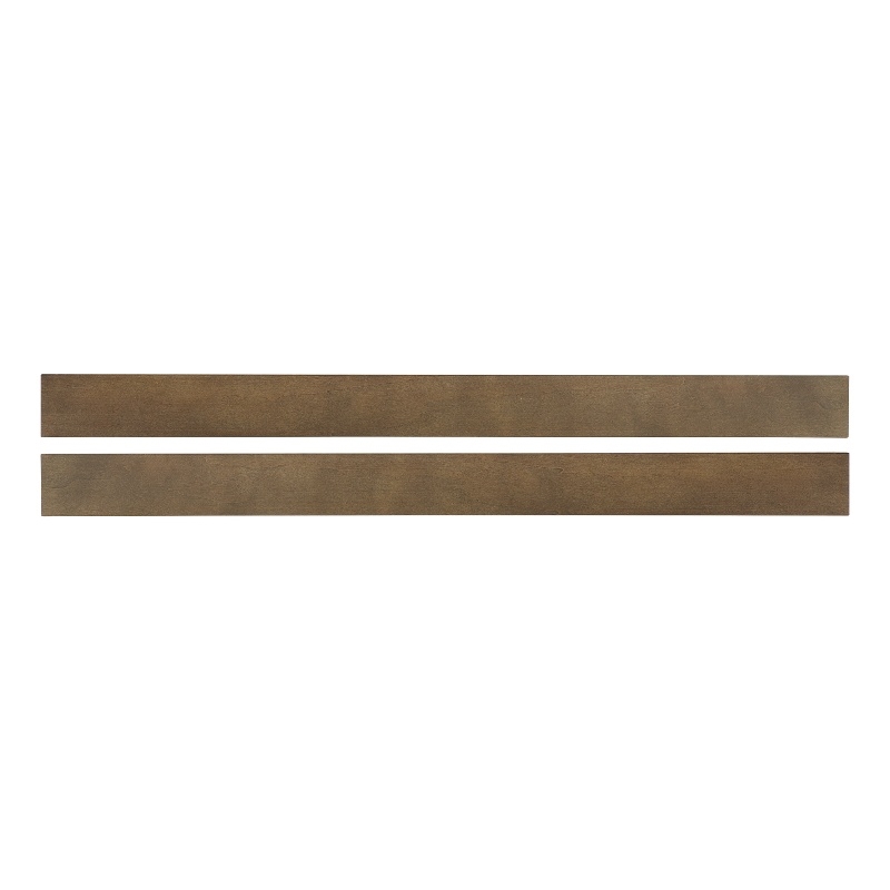Pemberly Row Wood Contemporary Bed Rails in Harvest Brown Finish