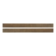 Pemberly Row Wood Contemporary Bed Rails in Harvest Brown Finish