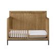 Pemberly Row Contemporary Convertible Crib Toddler Rail in Natural