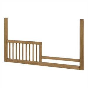 Pemberly Row Contemporary Convertible Crib Toddler Rail in Natural