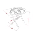 Pemberly Row Traditional 3-Piece Outdoor Bistro Set in Natural Oil