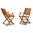 Pemberly Row Traditional 9-piece Wood Patio Furniture Set in Natural Oil