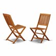 Pemberly Row Traditional 7-piece Wood Outdoor Furniture Set in Natural Oil