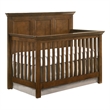 Pemberly Row Nursery Set with Convertible Crib, Changer Top, and Toddler Rail in Tuscan Brown