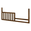 Pemberly Row Nursery Set with Convertible Crib, Changer Top, and Toddler Rail in Tuscan Brown