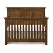 Pemberly Row Nursery Set with Convertible Crib, Changer Top, and Toddler Rail in Tuscan Brown