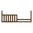 Pemberly Row Nursery Set with Convertible Crib, Changer Top, and Toddler Rail in Tuscan Brown