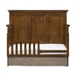Pemberly Row Nursery Set with Convertible Crib, Changer Top, and Toddler Rail in Tuscan Brown