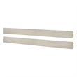 Pemberly Row Nursery Set with Convertible Crib, Toddler Rail, Full Bed Rails & Changer Top in Rustic White
