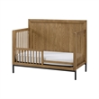 Pemberly Row 5-Piece Set: Drawer Chest, Changing Tray, 2 Nightstands, Toddler Rail in Natural Oak
