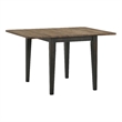 Pemberly Row Dining Set with 4 Lattice Back Stools and Drop Leaf Table in Brown/Pecan Finish