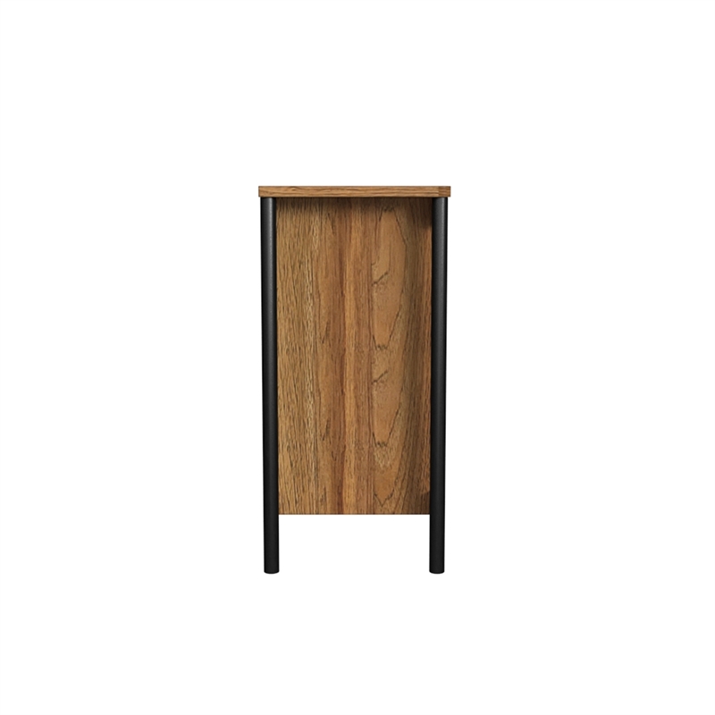 Pemberly Row Gentleman's Chest and Double Dresser Set in Hickory Finish