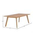 Pemberly Row 7-Piece Teak Outdoor Dining Set with Armchairs in Natural