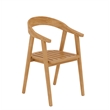 Pemberly Row 7-Piece Teak Outdoor Dining Set with Armchairs in Natural