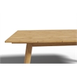 Pemberly Row Traditional Rectangular Teak Outdoor Dining Table in Natural