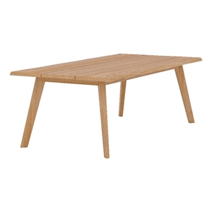 Pemberly Row Traditional 84&quot Wide-plank Teak Outdoor Dining Table in Natural