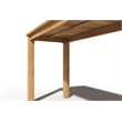 Pemberly Row Rectangular Teak Outdoor Counter Height Table in Natural