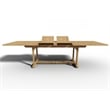 Pemberly Row 9-Piece Teak Outdoor Dining Set with Extendable in Natural