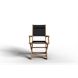 Pemberly Row Traditional 7-Piece Rectangular Teak Outdoor Dining Set in Black