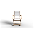 Pemberly Row Traditional 7-Piece Rectangular Teak Outdoor Dining Set in White