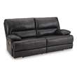 Pemberly Row 2-Piece Black Leather Power Reclining Sofa & Loveseat Set