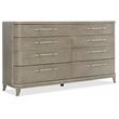 Pemberly Row Bedroom Set of Dresser, 2 Nightstands, & King Upholstered Bed