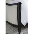 Pemberly Row Set of Queen Bed & 2 Nightstands in Distressed Black