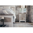 Pemberly Row 2-Door Wood Nightstand with Drawer in Gray/White