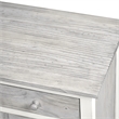 Pemberly Row 2-Door Wood Nightstand with Drawer in Gray/White