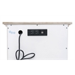 Pemberly Row 2-Door Wood Nightstand with Drawer in Gray/White