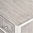 Pemberly Row Contemporary Wood Chest with 5-Drawers in Gray/White
