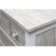 Pemberly Row Contemporary Wood Chest with 5-Drawers in Gray/White