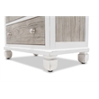 Pemberly Row Contemporary Wood Chest with 5-Drawers in Gray/White