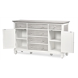 Pemberly Row Contemporary Wood Dresser with 6-Drawers in Gray/White
