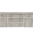 Pemberly Row Contemporary Wood Dresser with 6-Drawers in Gray/White