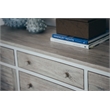 Pemberly Row Contemporary Wood Dresser with 6-Drawers in Gray/White
