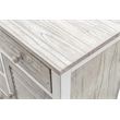 Pemberly Row Contemporary Wood Dresser with 6-Drawers in Gray/White