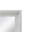 Pemberly Row Contemporary Rectangle Modern Coastal Wood Mirror in White
