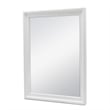 Pemberly Row Contemporary Rectangle Modern Coastal Wood Mirror in White